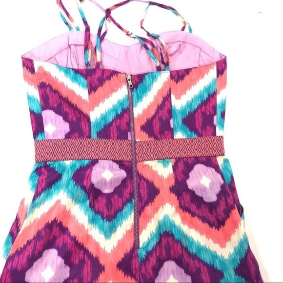👙AE American Eagle Printed Corset Dress Ikat NWT - Picture 5 of 8